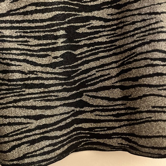 A.L.C. Zebra Metallic Mini Skirt (size Medium) - Picture 9 of 13